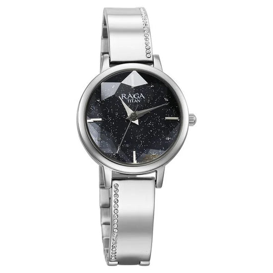 Titan, Women, Analog, Watch, Blue Dial, Stainless steel Strap, 95267SM01
