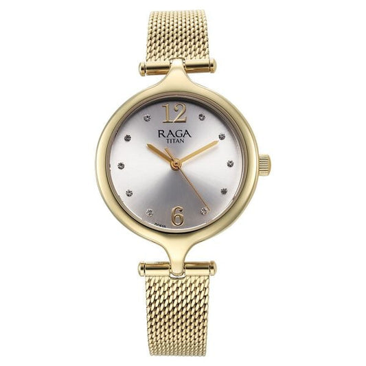 Titan, Women, Analog, Watch, Silver Dial, 95268YM01