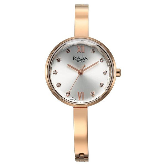 Titan, Women, Analog, Watch, Silver Dial, Stainless steel Strap, 95271WM02