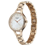 Titan Raga Women's Analog Watch Mother Of Pearl Dial With Golden Stainless Steel Strap , 95275WM01