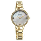 Titan Raga Showstopper Women's Watch Analog Mother of Pearl Dial with Gold Stainless Steel Band, 95275YM01