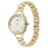 Titan Raga Showstopper Women's Watch Analog Mother of Pearl Dial with Gold Stainless Steel Band, 95275YM01