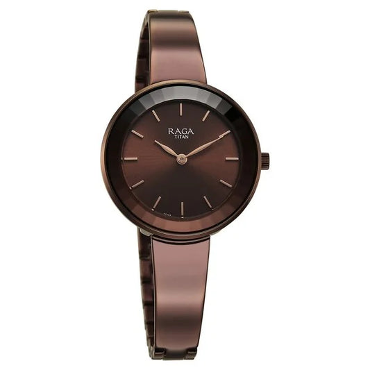 Titan, Men's, Analog Watch, Brown Dial, with Stainless Steel Band, TI-95276QM01