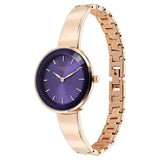 Titan Raga Women's Watch Analog Purple Dial with Rose Gold Stainless Steel Band, 95276WM01