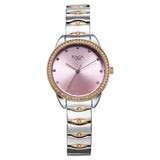Titan Raga Showstopper Women's Watch Analog Pink Dial with Silver Stainless Steel Band, 95281KM01