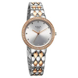 Titan Raga Showstopper Women's Watch Analog Silver Dial with Two-Toned Stainless Steel Band, 95282KM01