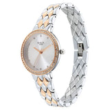 Titan Raga Showstopper Women's Watch Analog Silver Dial with Two-Toned Stainless Steel Band, 95282KM01