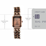 Titan Raga Women's Analog Watch Brown Dial With Brown Stainless Steel Strap , 95283QM01