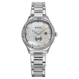 Titan Glamour Quartz Analog with Date Women's Watch with Mother Of Pearl Dial and Stainless Steel Strap, 95289SM01