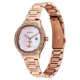 Titan Glamour Women's Analog Watch Mother Of Pearl Dial With Rose Gold Stainless Steel Band, 95289WM01