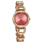 Titan Raga Showstopper Women's Watch Analog Pink Dial with Rose Gold Stainless Steel Band, 95301WM01