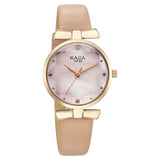 Titan Raga Showstopper Women's Watch Analog Pink Dial with Pink Leather Strap, 95308WL01