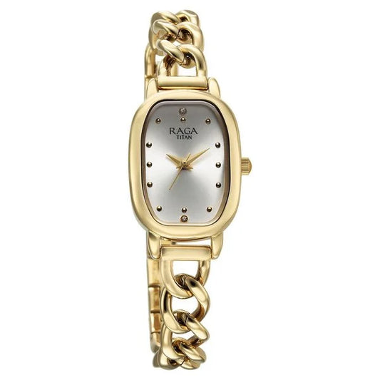 Titan, Women, Analog, Watch, Silver Dial, Stainless steel Strap, 95309YM01