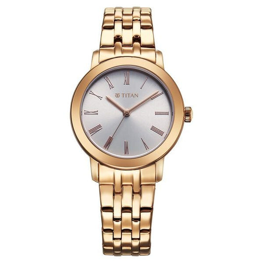 Titan, Women, Analog, Watch, Silver Dial, Stainless steel Strap, 95312WM01