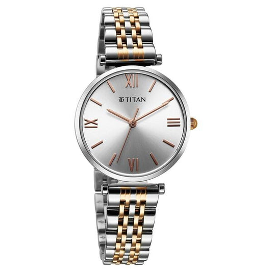 Titan, Women, Analog, Watch, Silver Dial, Stainless steel Strap, 95313KM01