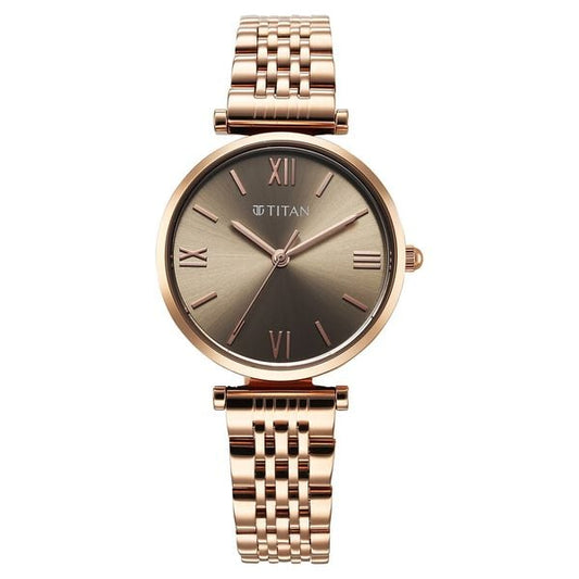 Titan, Women, Analog, Watch, Grey Dial, Stainless steel Strap, 95313WM01