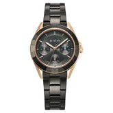 Titan Glamour Quartz Multifunction Women's Watch With Grey Dial and Grey Stainless Steel Strap, 95315KM02