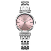 Titan Workmode Quartz Analog Women's Watch With Pink Dial and Stainless Steel Strap,95321SM01
