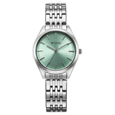 Titan Workmode Quartz Analog Women's Watch With Green Dial With Stainless Steel Strap,95322SM01