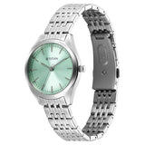 Titan Workmode Quartz Analog Women's Watch With Green Dial With Stainless Steel Strap,95322SM01