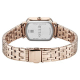 Titan Purple Metro Quartz Analog Women's Watch with Red Dial and Rose Gold Plated Stainless Steel Strap, 95323WM01