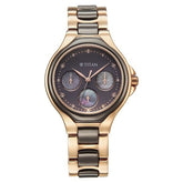 Titan Glamour Women's Quartz Multifunction Watch Grey Dial With Two Toned Steel & Ceramic Strap, 95325KD02