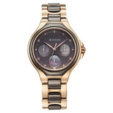 Titan Glamour Women's Quartz Multifunction Watch Grey Dial With Two Toned Steel & Ceramic Strap, 95325KD02