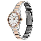 Titan Glamour Women's Quartz Analog Watch Silver Dial With Two Toned Stainless Steel Strap, 95326KM01