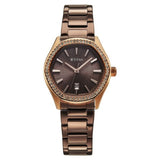 Titan Glamour Women's Quartz Analog  Watch Brown Dial With Two Toned Stainless Steel Strap, 95326KM02