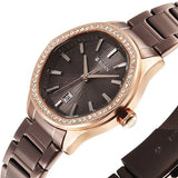 Titan Glamour Women's Quartz Analog  Watch Brown Dial With Two Toned Stainless Steel Strap, 95326KM02