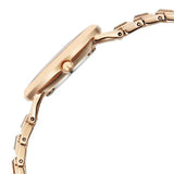 Titan Raga Glimmers Quartz Analog Women's Watch with Red Mother of Pearl Dial and Rose Gold Metal Strap, 95327WM01