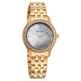 Titan, Men's, Analog Watch, Gold Dial, with Stainless Steel Band, TI-95335WM01