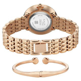 Titan Quartz Analog Women's watch with Black Dial and Metal Strap, 95336WM01