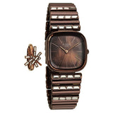 Titan Raga Glimmers Quartz Analog Women's watch with Brown Mother Of Pearl Dial and Brown Metal Strap, 95339QM01