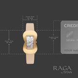 Titan Raga Glimmers Quartz Analog Women's watch with Pink Mother Of Pearl Dial and Pink Leather Strap, 95340WL01