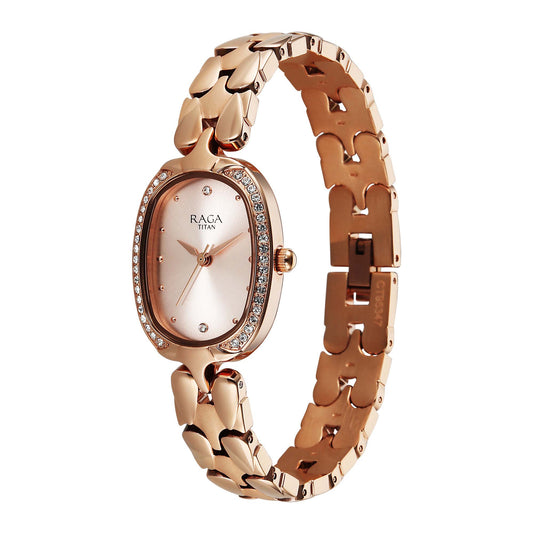 Titan, Men's, Analog Watch, Gold Dial, with Stainless Steel Band, TI-95347WM01