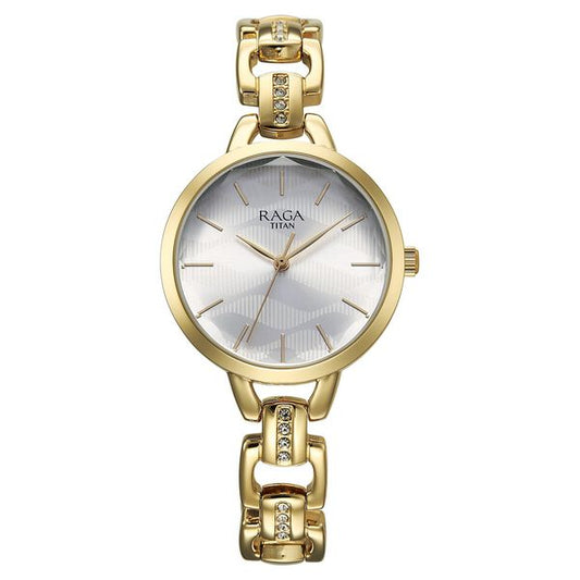 Titan, Women, Analog, Watch, Silver Dial, Stainless steel Strap, 95352YM01
