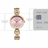 Titan Raga Women's Analog Watch Pink Dial With Rose Gold Stainless Steel Strap , 95353WM01