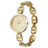 Titan Raga Women's Analog Watch Champagne Dial With Golden Stainless Steel Strap , 95353YM01