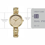 Titan Raga Women's Analog Watch Champagne Dial With Golden Stainless Steel Strap , 95353YM01