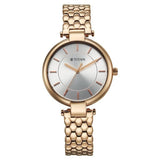 Titan TI-95358WM01 silver dial women watch