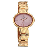 Titan Raga Glimmers Quartz Analog Women's Watch with Pink Dial and Rose Gold Metal Strap, 95362WM01