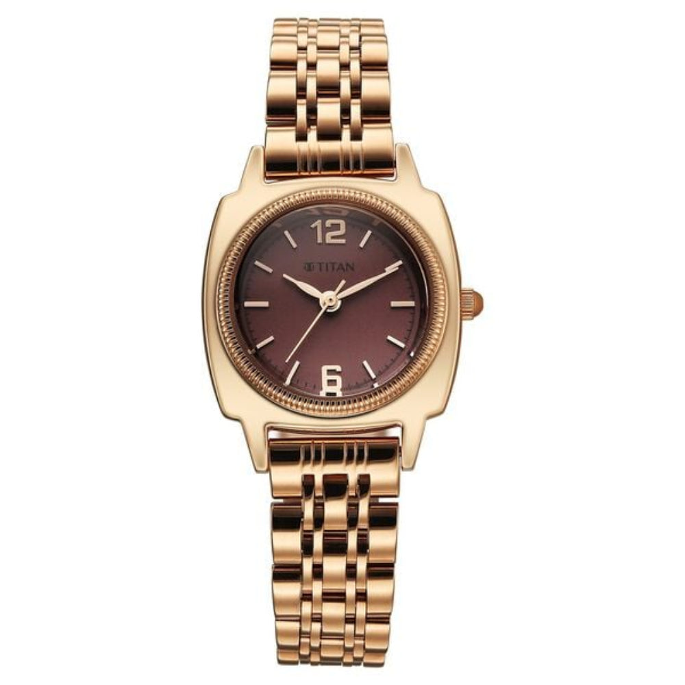 Titan, Men's, Analog Watch, Gold Dial, TI-95366WM01