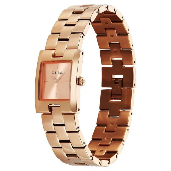 Titan, Men's, Analog Watch, Gold Dial, TI-95381WM01
