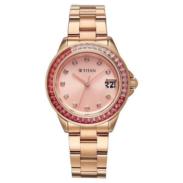 Titan, Men's, Analog Watch, with Stainless Steel Band, TI-95382WM01
