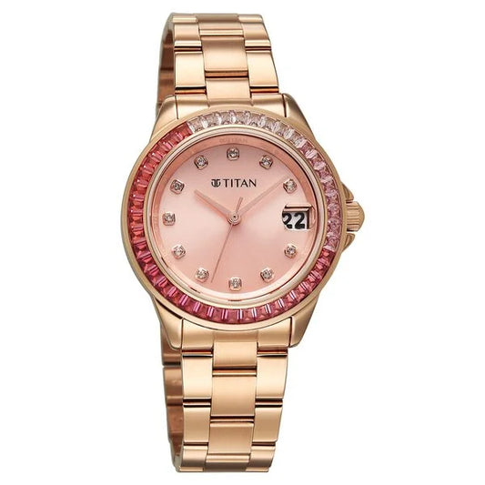 Titan, Men's, Analog Watch, with Stainless Steel Band, TI-95382WM01