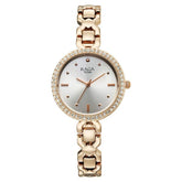 Titan Womens Raga Spotlight Analog Watch Silver Dial with Rose Gold Stainless Steel Band,95420WM01