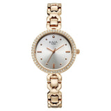 Titan Womens Raga Spotlight Analog Watch Silver Dial with Rose Gold Stainless Steel Band,95420WM01