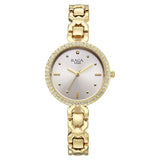 Titan Womens Raga Spotlight Analog Watch Silver Dial with Gold Stainless Steel Band,95420YM01