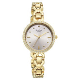 Titan Womens Raga Spotlight Analog Watch Silver Dial with Gold Stainless Steel Band,95420YM01